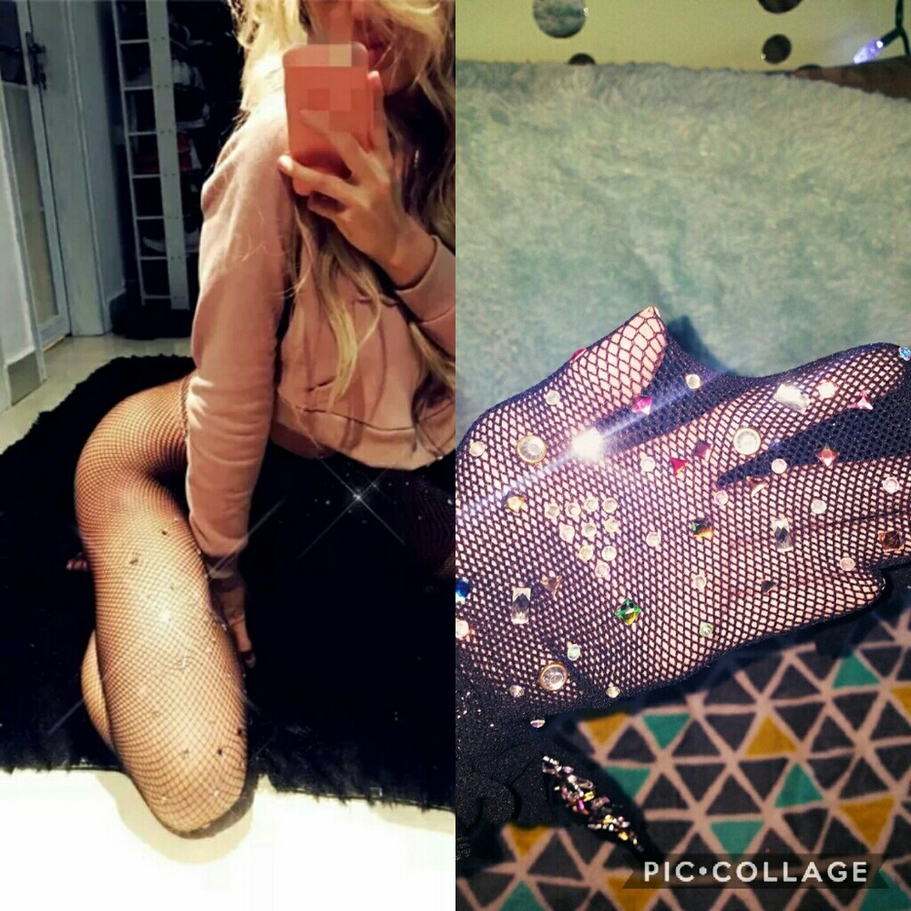NEW GORGEOUS JEWEL FISHNETS
